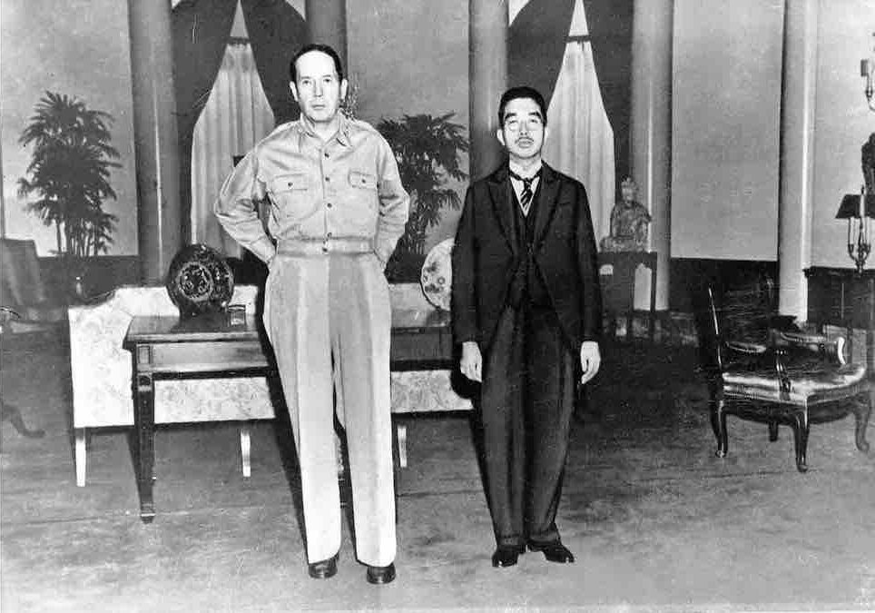 Emperor Hirohito and Douglas MacArthur 