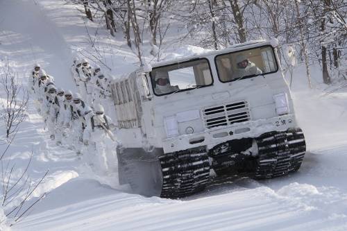 a large snowmobile vehicle