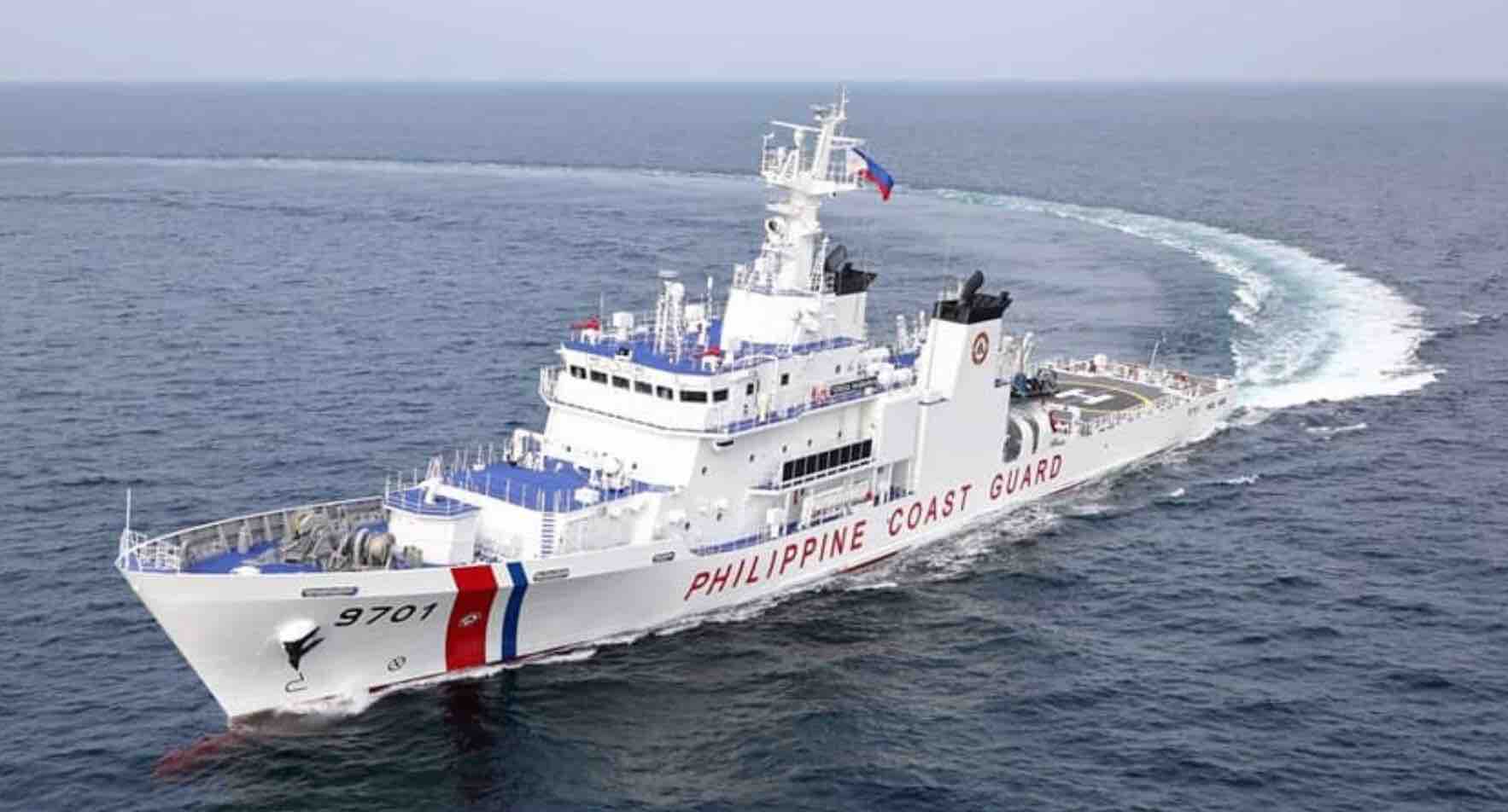 a Filipino coast guard vessel 