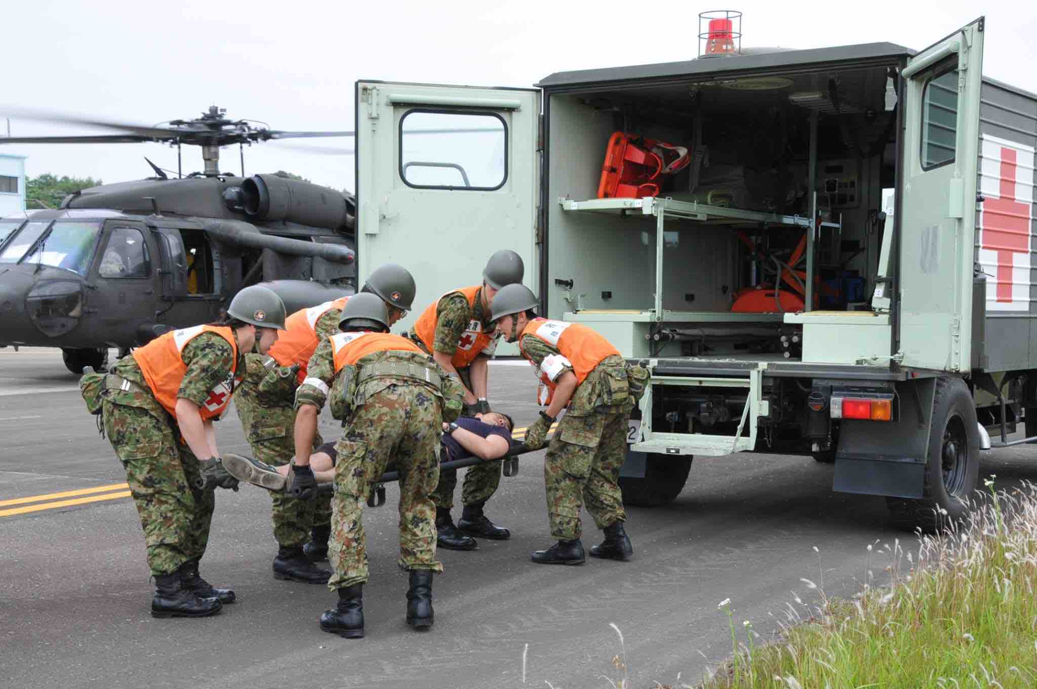 Japanese Army's ambulance truck