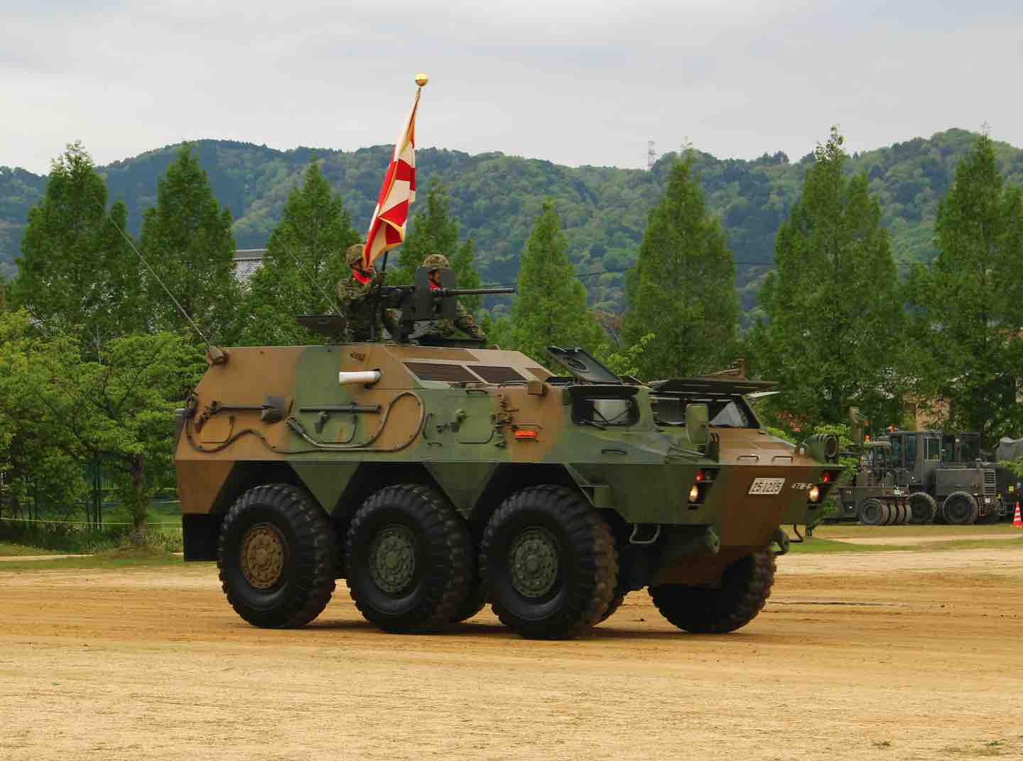 a wheeled armored vehicle