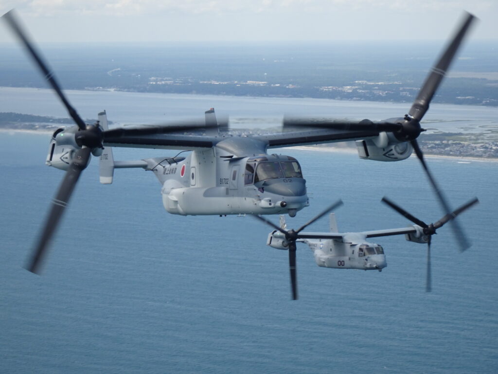 Japanese V-22 ospreys