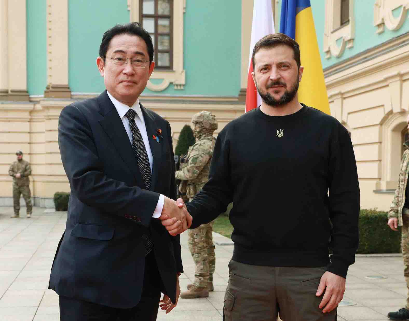 Kishida and Zelensky at Kyiv