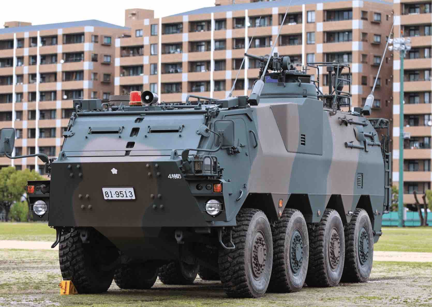 a wheeled armored vehicle