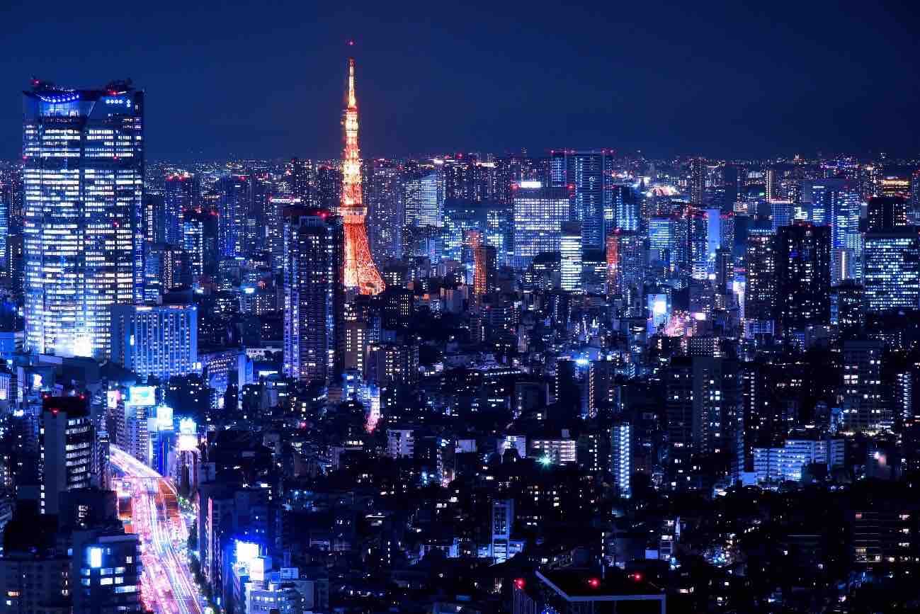 Aerial view of Tokyo