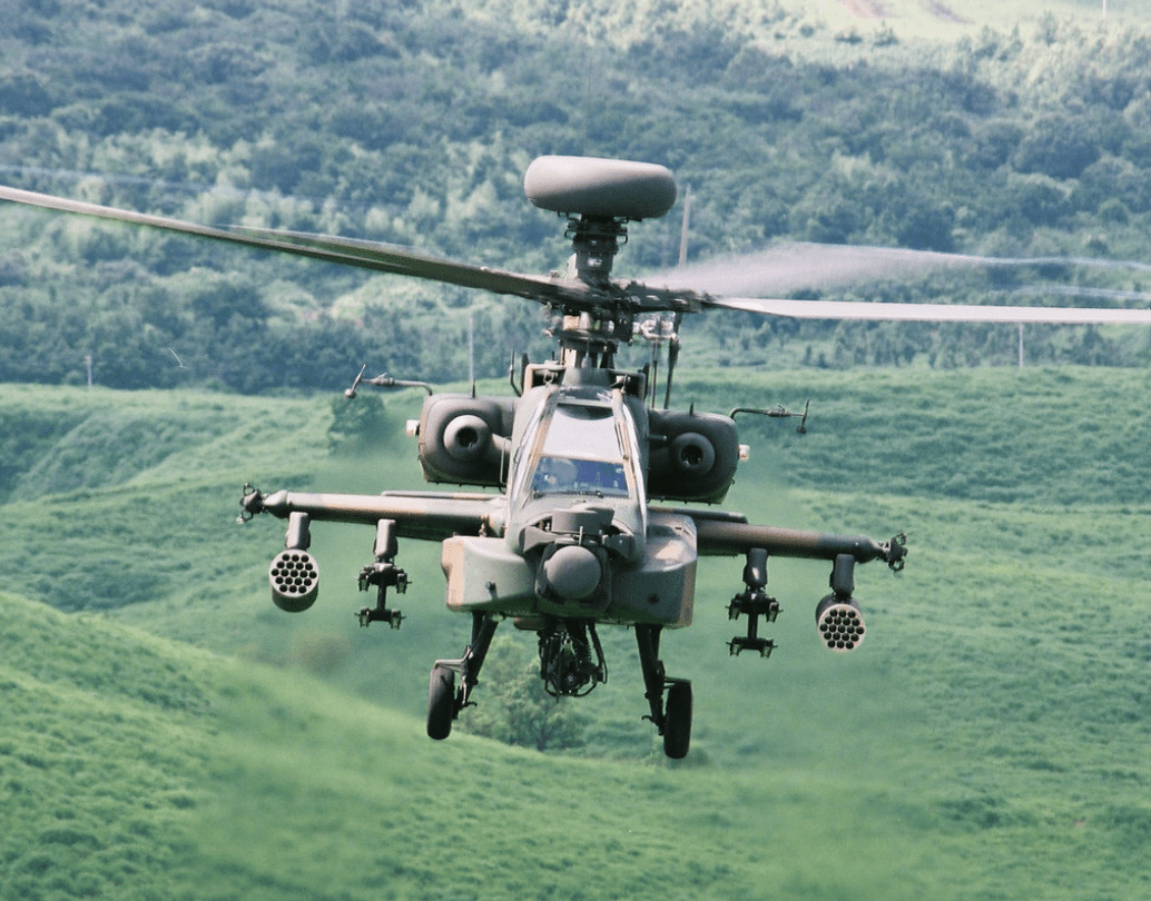 an attack helicopter