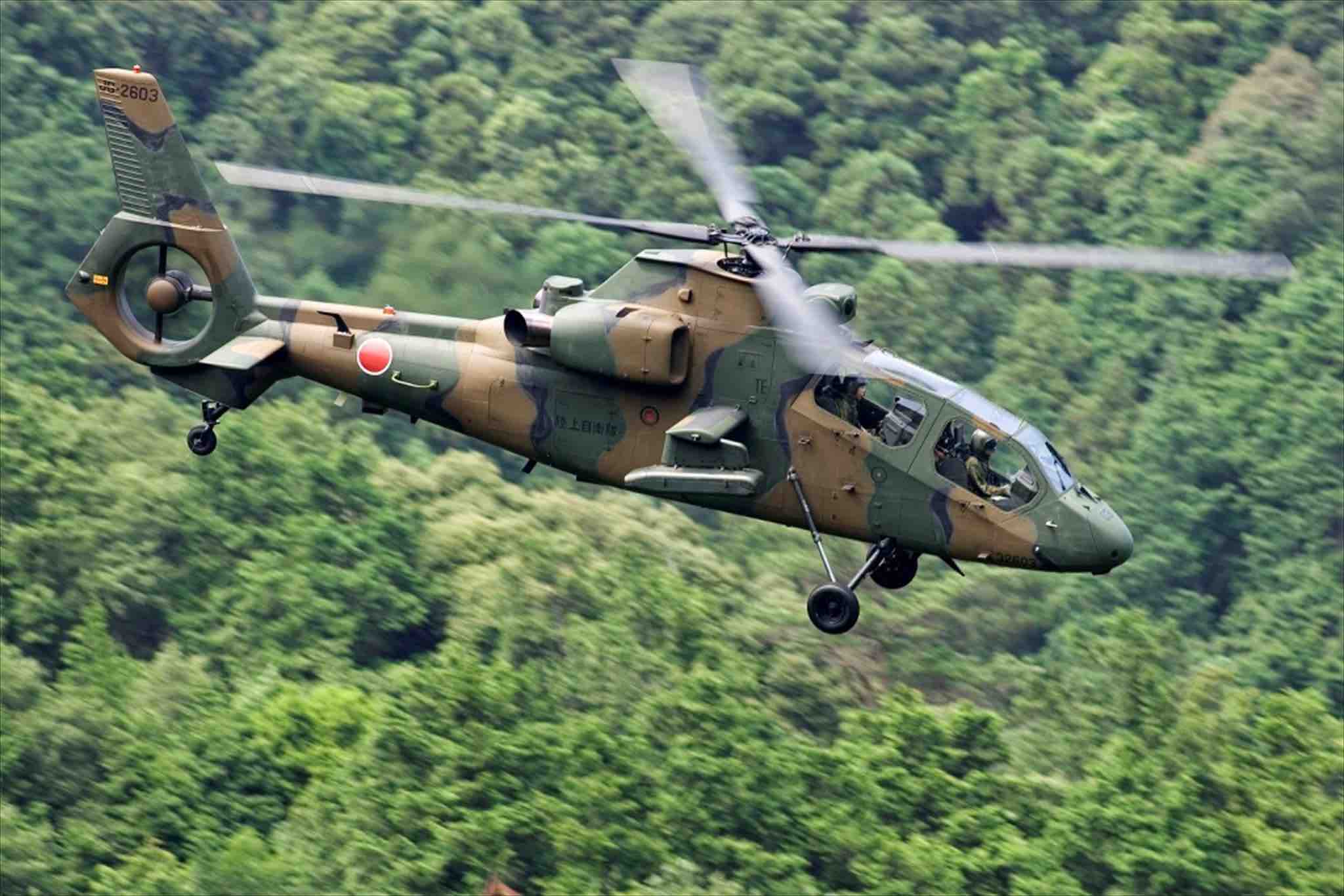 a Japanese military helicopter